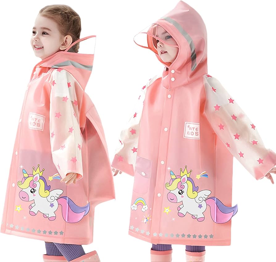 An application scenario or product detail of children's raincoats for sale - Image 2