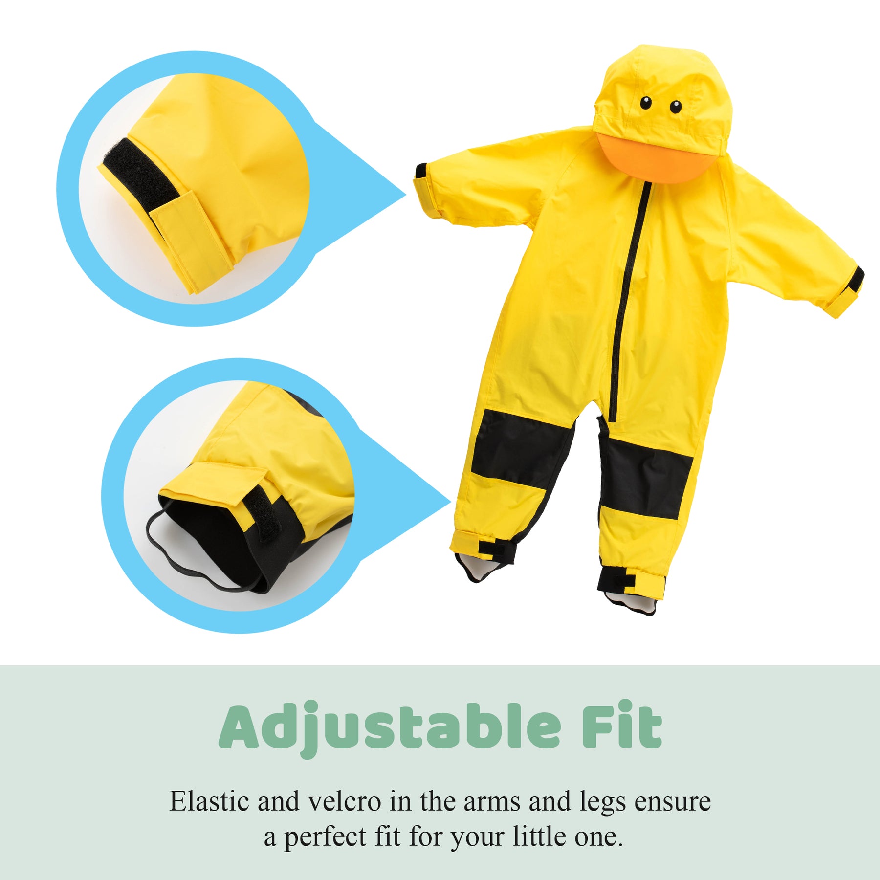 An application scenario or product detail of duck raincoat toddler - Image 5