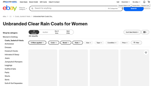 Unbranded - Clear Rain Coats for Women