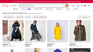 Etsy - Women's Plastic Raincoats