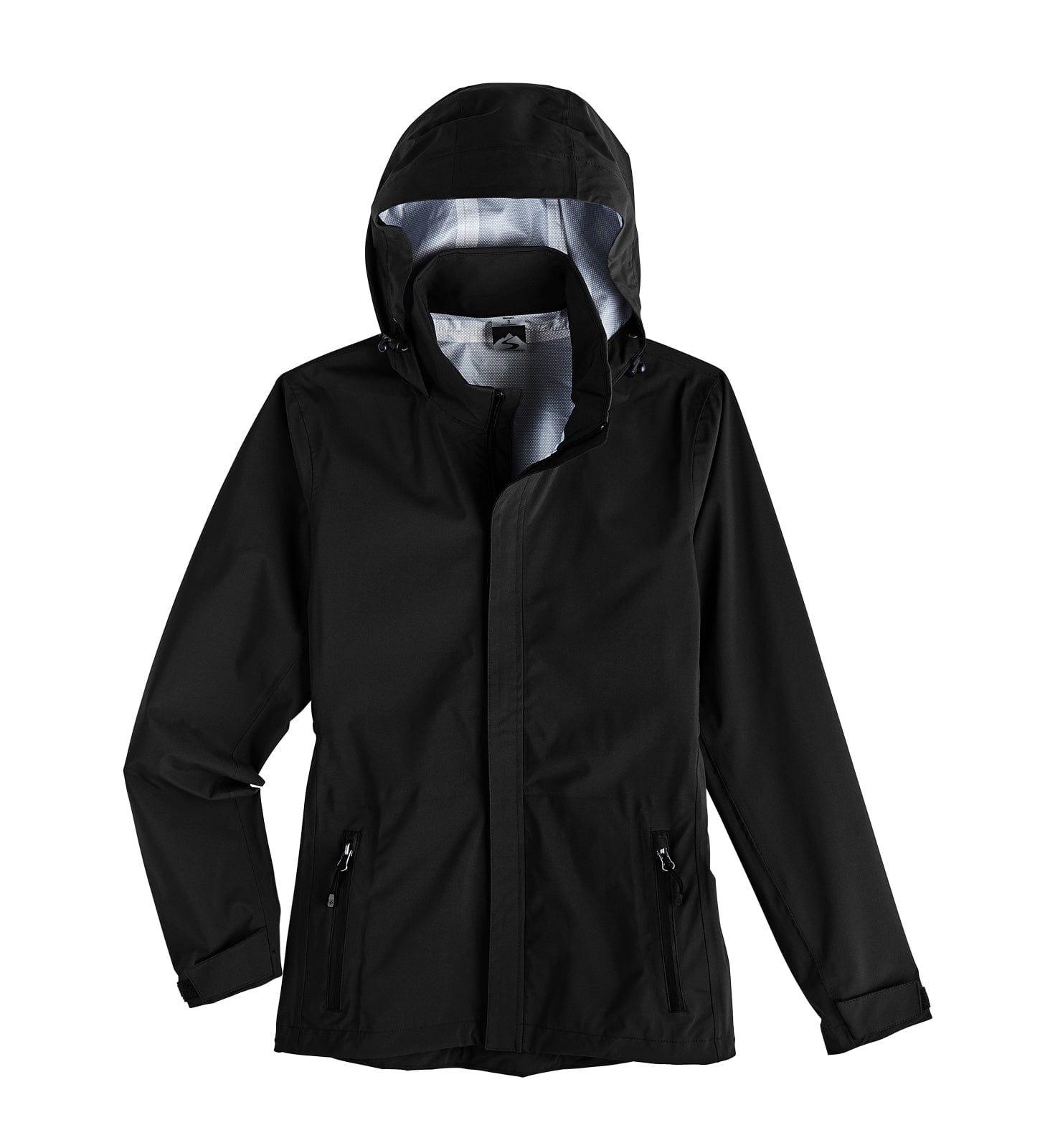 An application scenario or product detail of girls black waterproof coat - Image 4