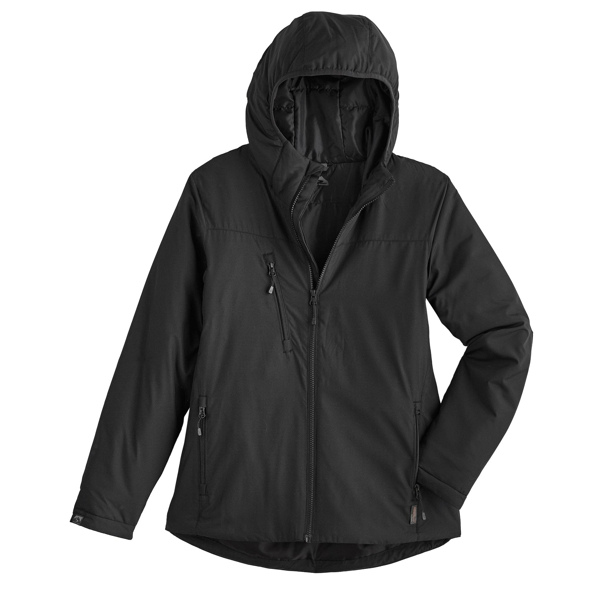 An application scenario or product detail of girls black waterproof coat - Image 11