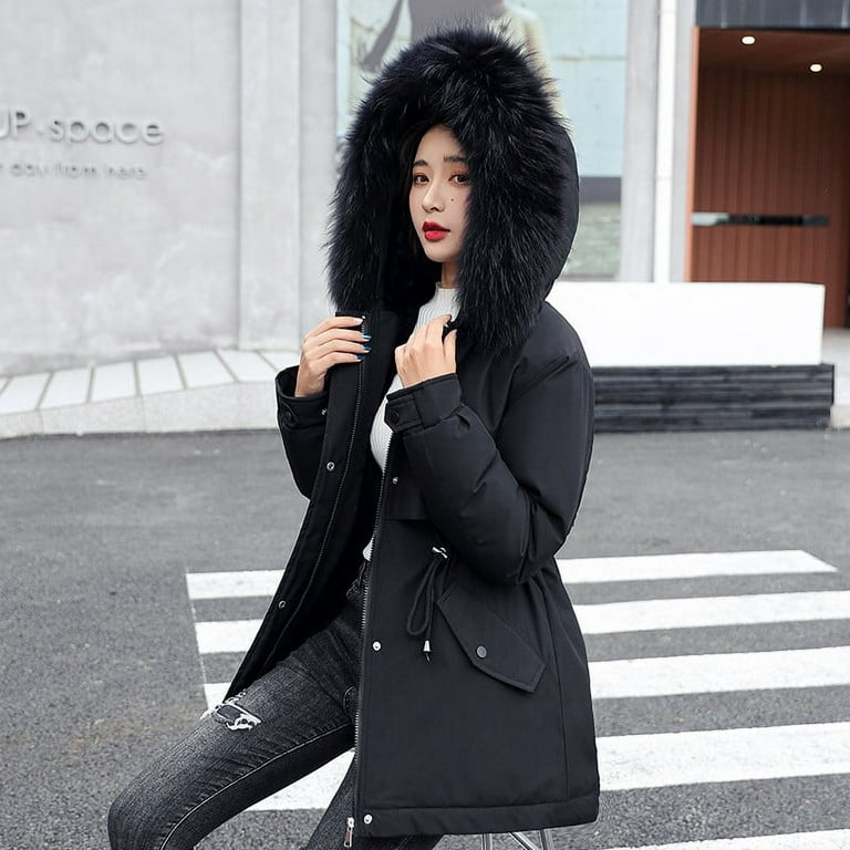 An application scenario or product detail of girls black waterproof coat - Image 13