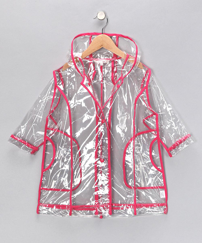 An application scenario or product detail of girls clear raincoat - Image 9