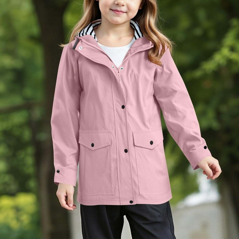 An application scenario or product detail of girls lightweight rain jacket - Image 6