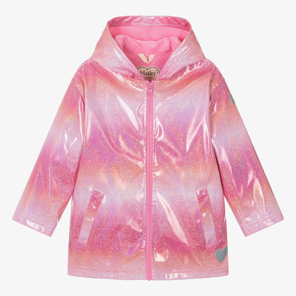 An application scenario or product detail of girls pink raincoat - Image 16