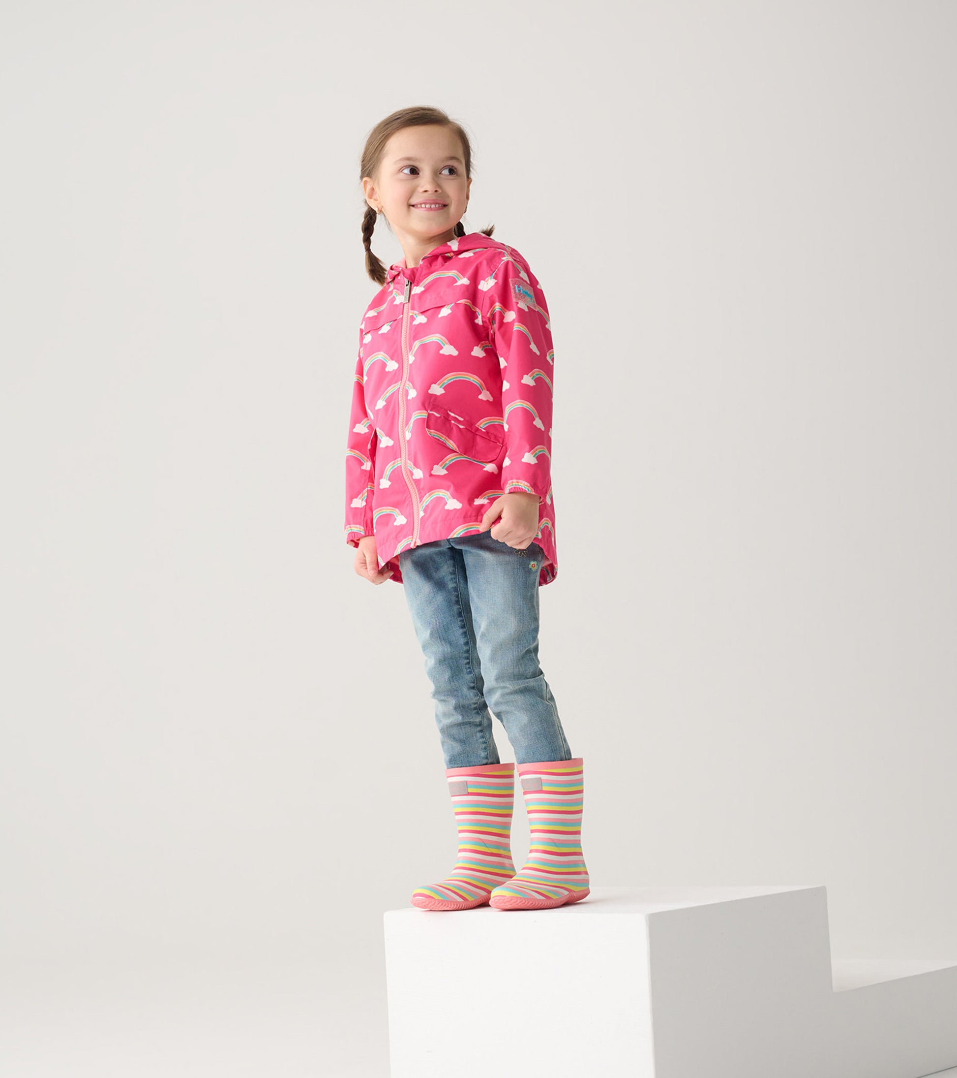 An application scenario or product detail of girls rain jacket - Image 3