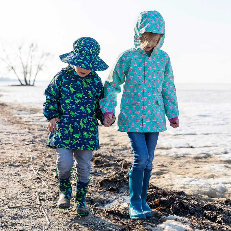 An application scenario or product detail of girls rain jacket - Image 11