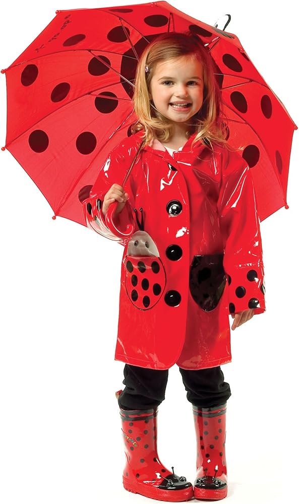 An application scenario or product detail of girls red raincoat - Image 9