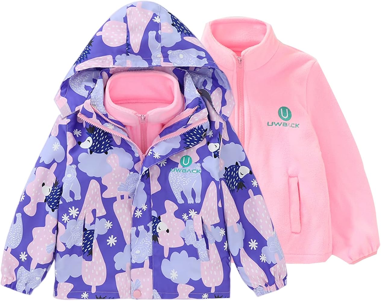 An application scenario or product detail of girls waterproof coat - Image 1