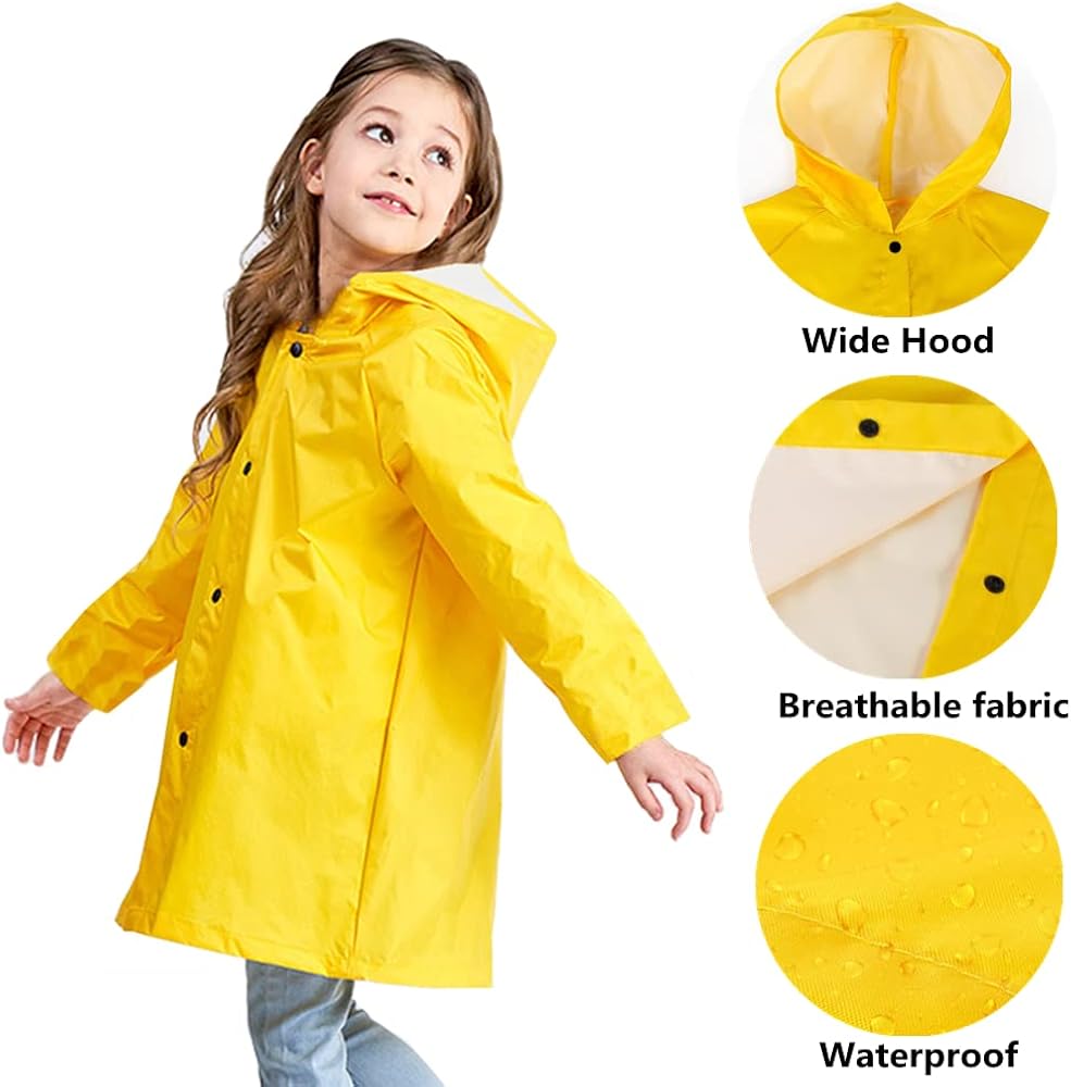 An application scenario or product detail of girls yellow raincoat - Image 21
