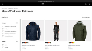HH Workwear - Waterproof Rain Jacket & Bib Pants