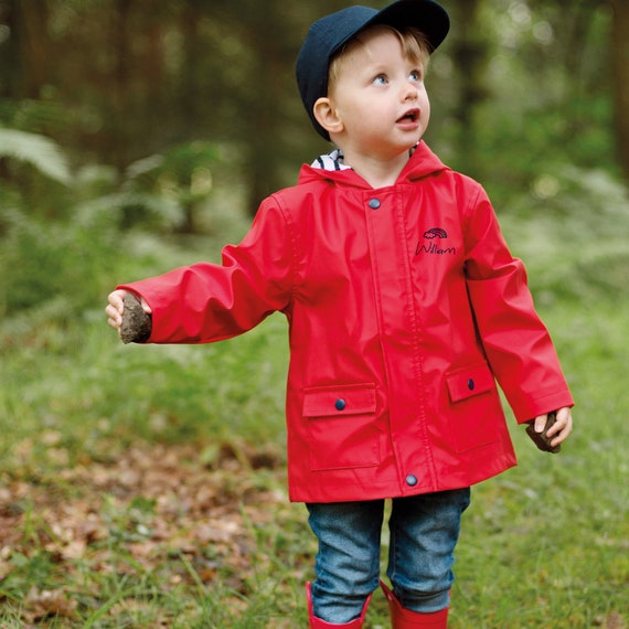 An application scenario or product detail of kids red raincoat - Image 8