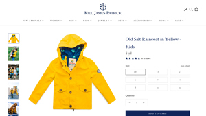Kiel James Patrick - Kid's Old Salt Waterproof Fisherman Raincoat
