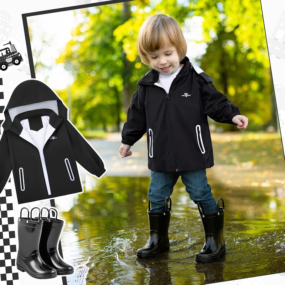 An application scenario or product detail of little boys raincoats - Image 3
