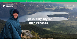 November Rain - Blue Polka Dot Poncho