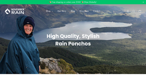 November Rain - Blue Polka Dot Rain Poncho