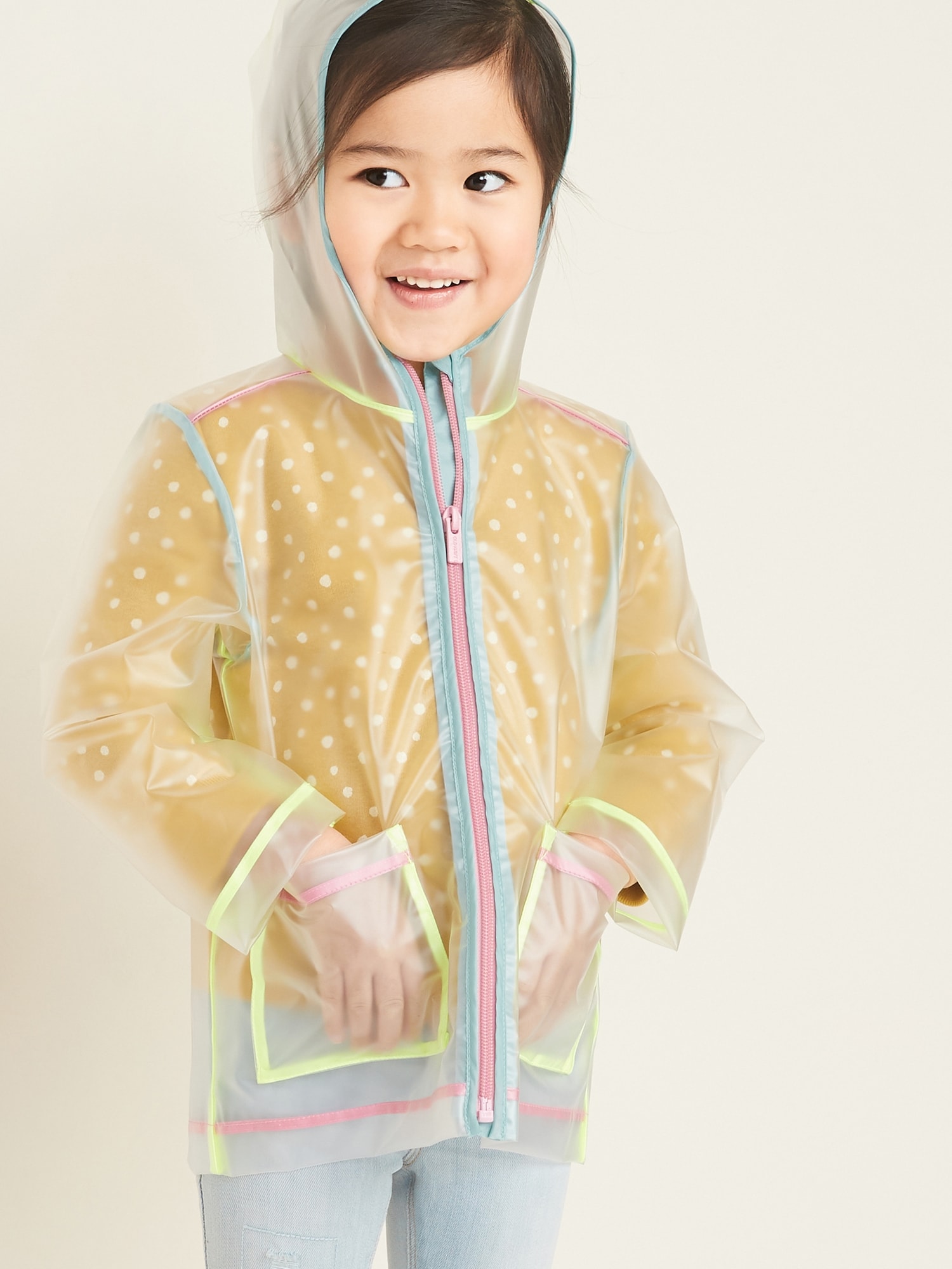 An application scenario or product detail of old navy toddler raincoat - Image 3
