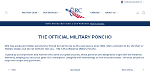 ORC Industries - Official Military Poncho