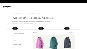 Patagonia - Women's Rain Jackets & Raincoats