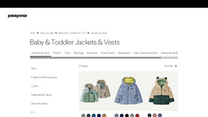 Patagonia - Key Product Details for Baby & Toddler Jackets