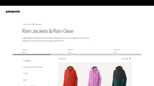 Patagonia - Key Rain Jackets & Gear