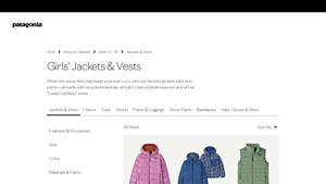 Patagonia - Girls' Outdoor & Winter Jackets