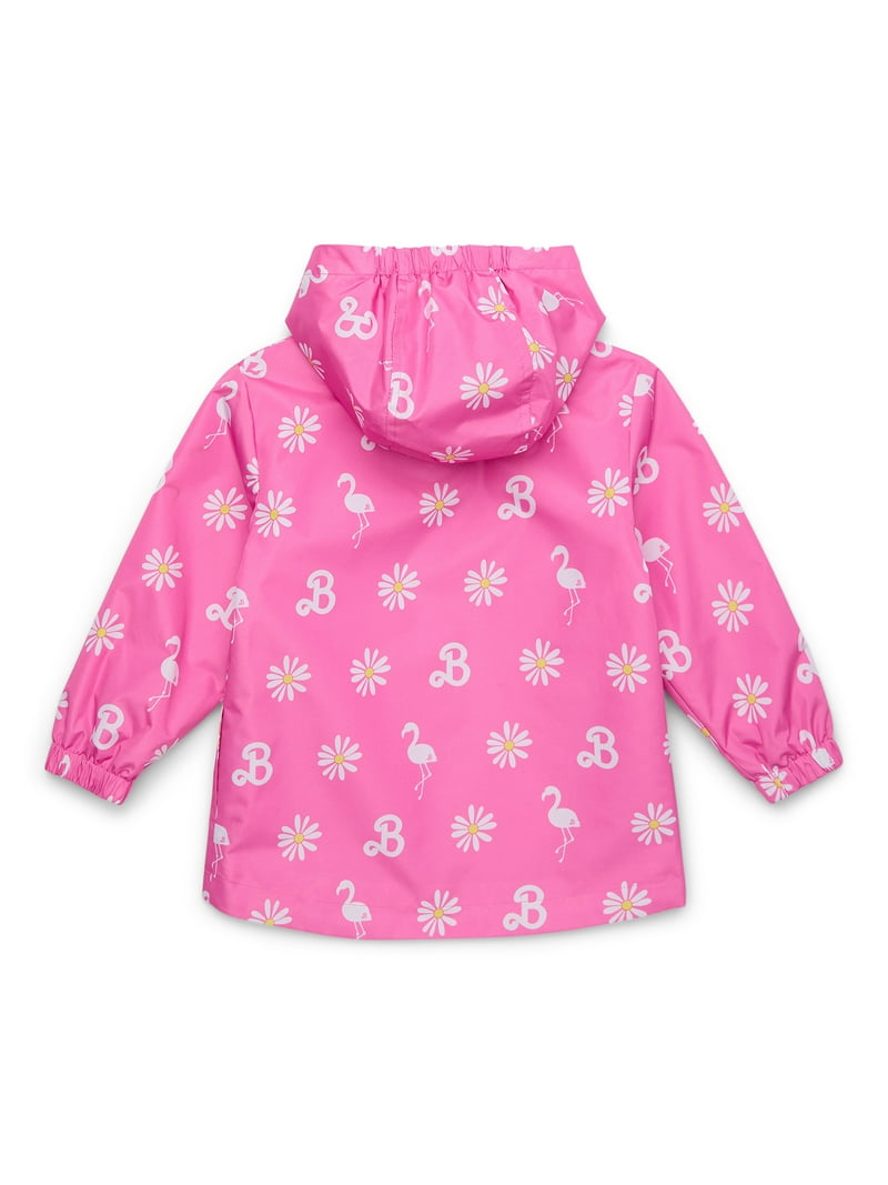 An application scenario or product detail of pink toddler raincoat - Image 1