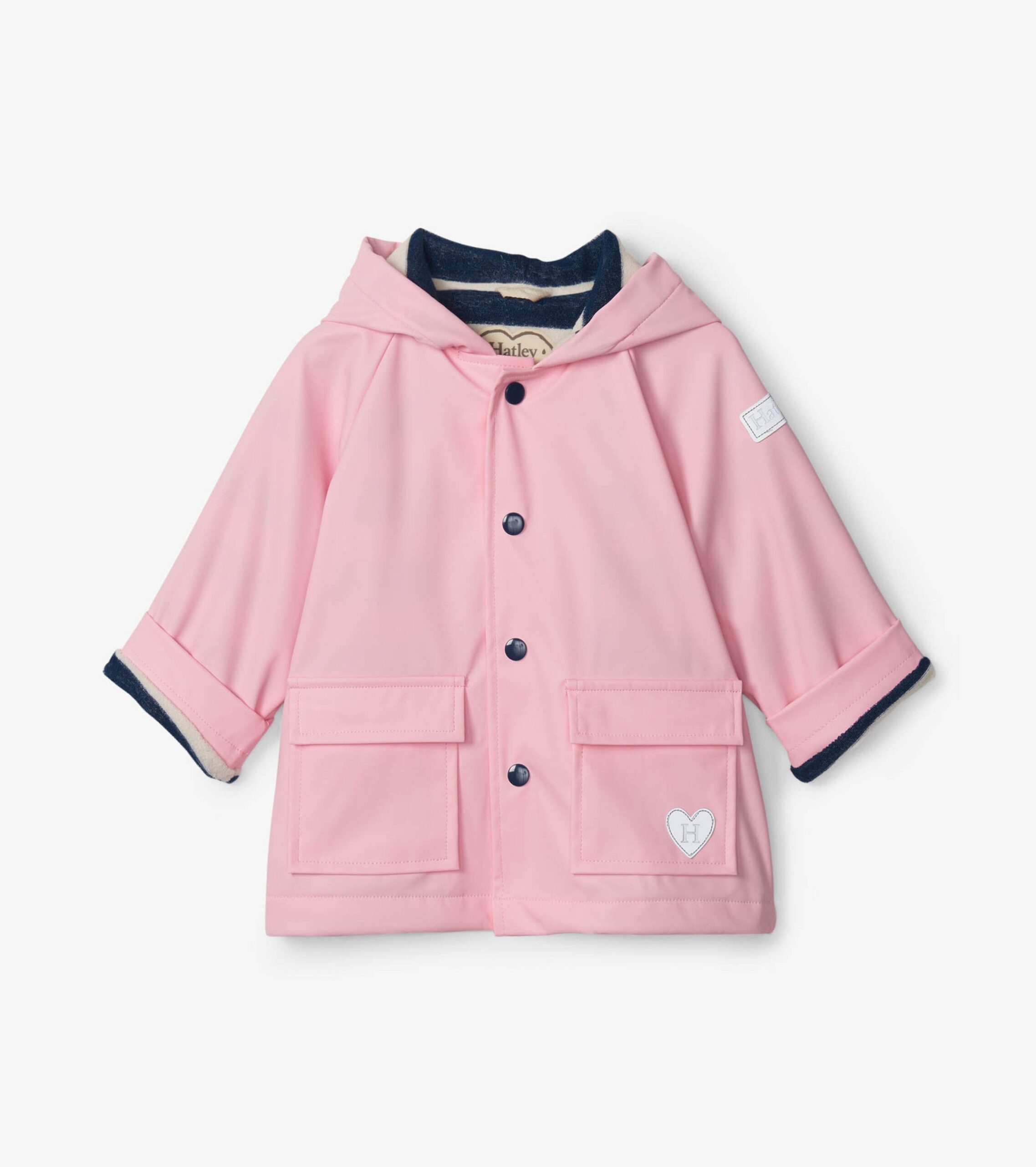 An application scenario or product detail of pink toddler raincoat - Image 2