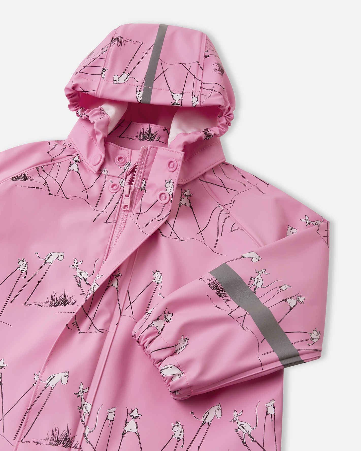 An application scenario or product detail of pink toddler raincoat - Image 6