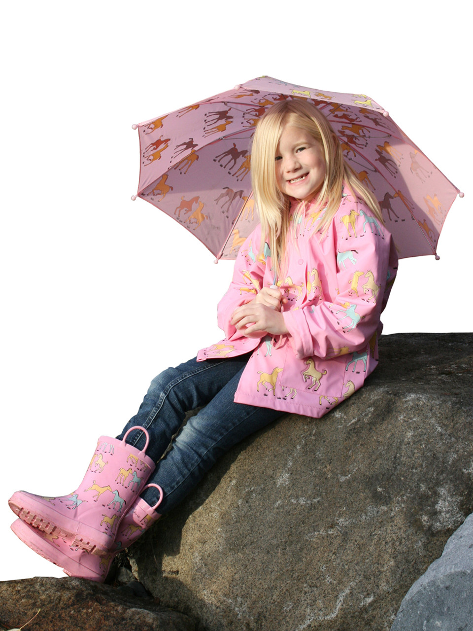 An application scenario or product detail of pink toddler raincoat - Image 13