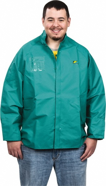 An application scenario or product detail of polyester rain jacket - Image 1