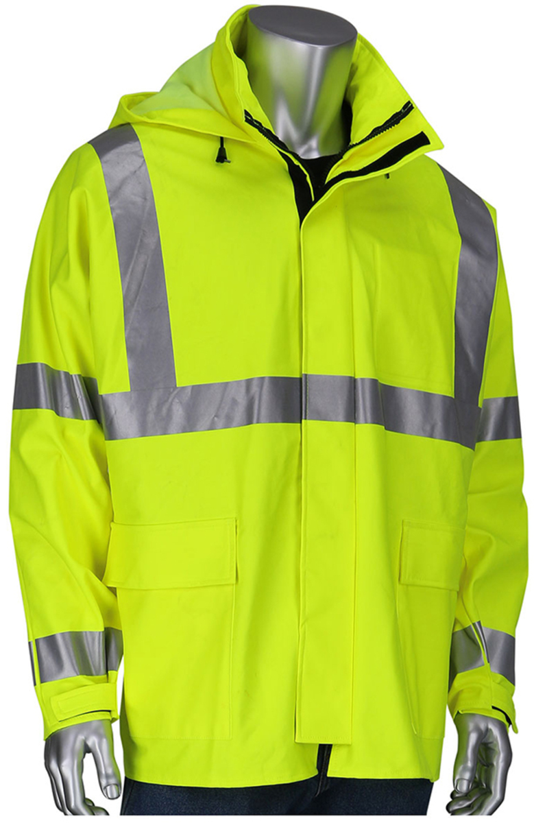 An application scenario or product detail of polyester rain jacket - Image 7
