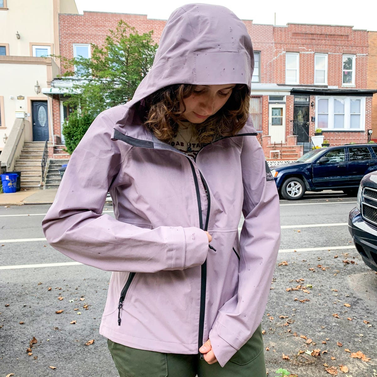 An application scenario or product detail of rain jacket women - Image 1
