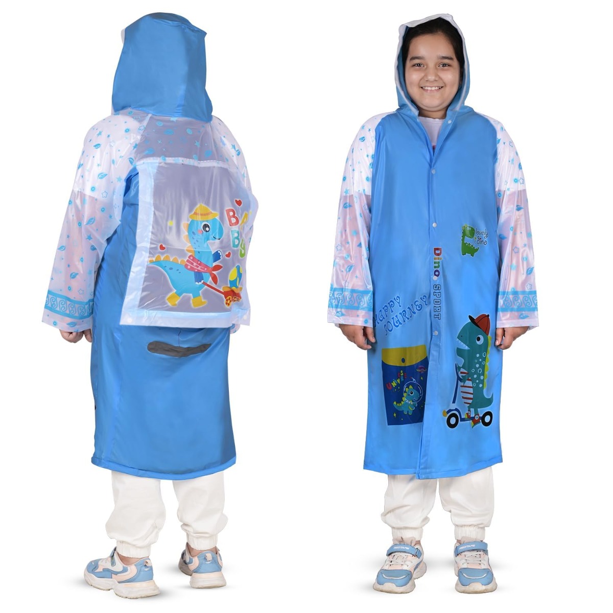 An application scenario or product detail of raincoat for 2 year old boy - Image 8