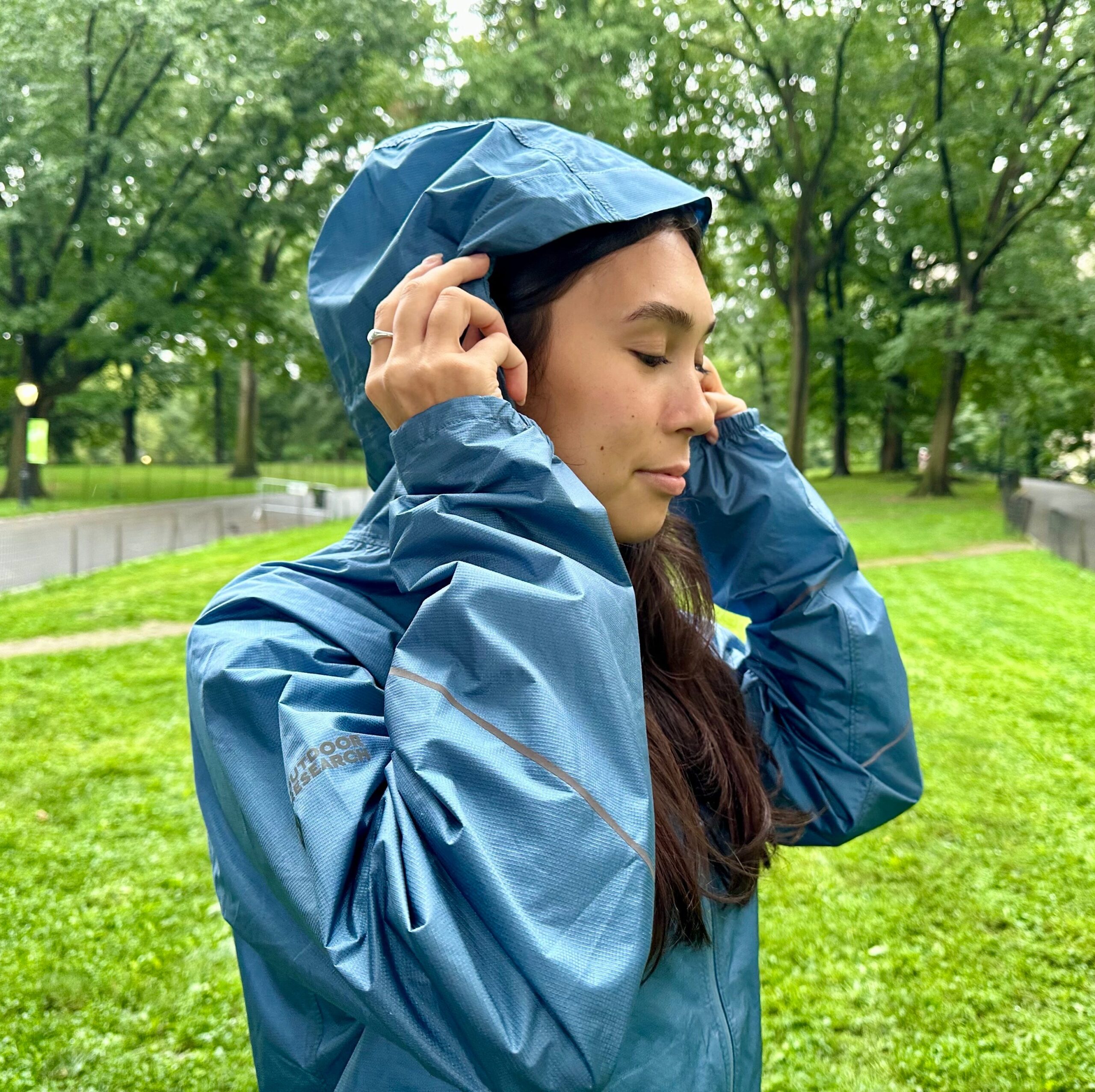 An application scenario or product detail of raincoats for woman - Image 1