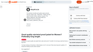 Columbia - Women's Long Rain/Wind Jacket with Big Hood