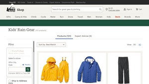 REI - Kids' Rain Gear