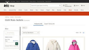 REI - Girls' Rain Jackets