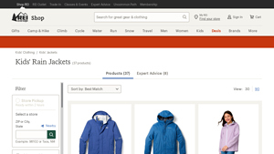 REI - Kids' Rain Jackets