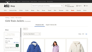 REI - Girls' Rain Jackets