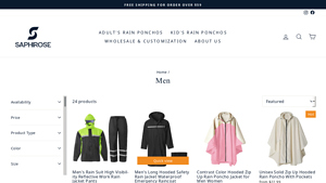 Saphirose - Men's Rain Gear