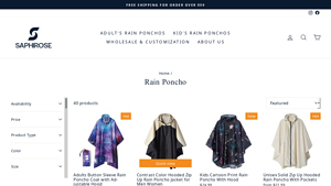 Saphirose - Rain Poncho