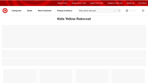 Target - Kids' Yellow Raincoats