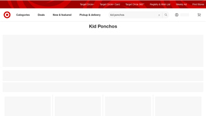 Target - Kid Ponchos