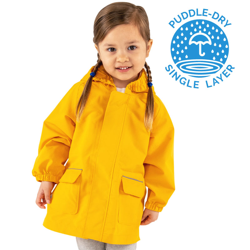 An application scenario or product detail of yellow rain jacket toddler - Image 2