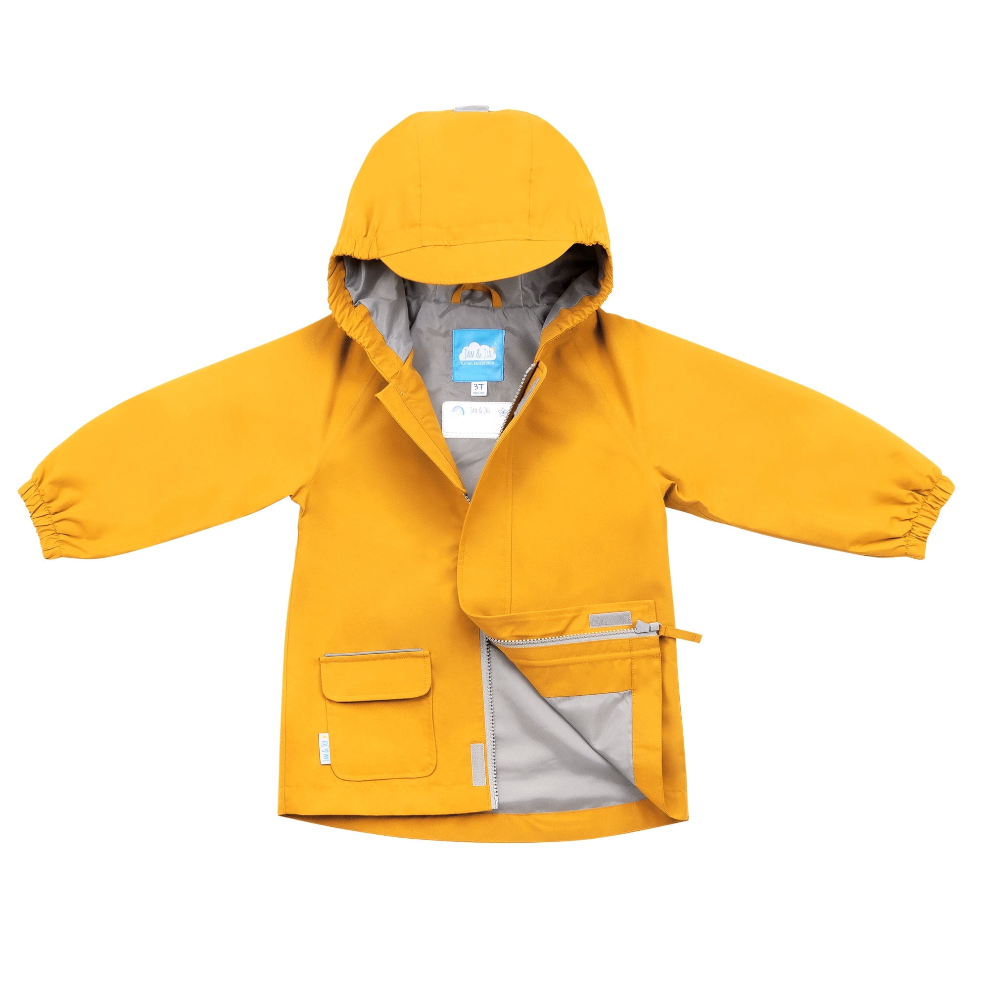 An application scenario or product detail of yellow rain jacket toddler - Image 15