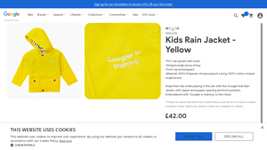 Google - Kids Rain Jacket